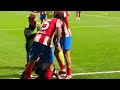 Felipe red card and Full Fight between Atletico Madrid and Manchester City players