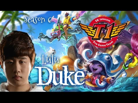 SKT T1 Duke LULU Top vs Fiora - Patch 5.24 KR |  League of Legends