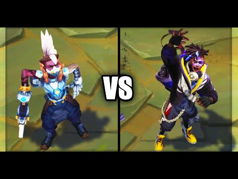 Pulsefire Ekko vs True Damage Ekko Legendary vs Epic Skins Comparison (League of Legends)
