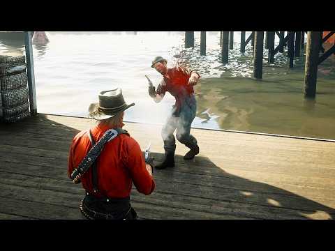 Red Dead Redemption 2 - Funny & Brutal Ragdolls Vol.196 [4K/60FPS]