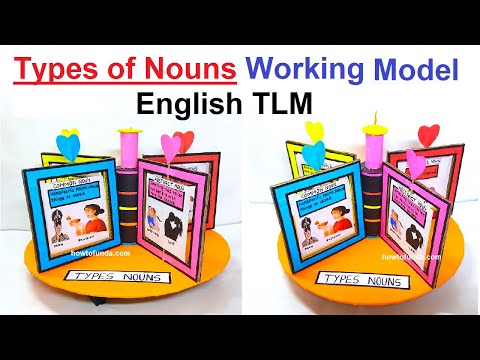 types of nouns working model 3d english tlm diy using cardboard howtofunda