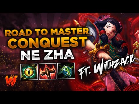 NE ZHA, ESTO ESTA MUY BALANCEADO LA VERDAD ft. WithZack - Warchi - Smite Road to Master Conquest