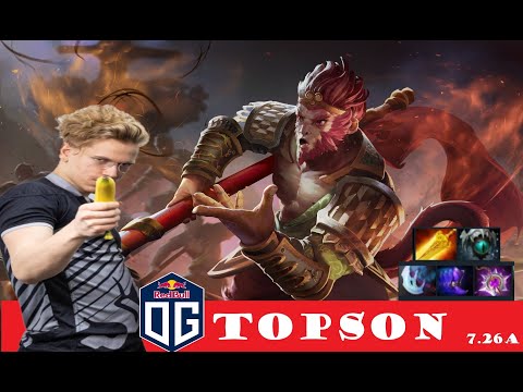 [DOTA 2] OG.TOPSON the MONKEY KING [MIDLANE] [7.26A]