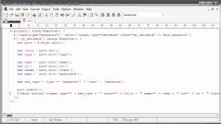 jQuery Tutorial - 198 - Show/hide password in field