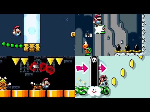 Streamers/LPers playing OnlineVideoSurfer's hard Mario levels (clip compilation)