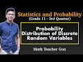 Probability Distribution Of Discrete Random Variables Statistics And Probability MathTeacherGon