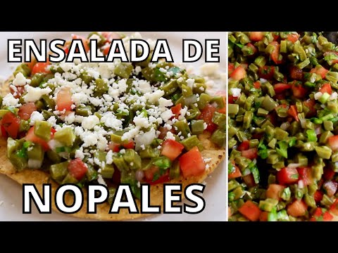How To Make THE BEST Ensalada de Nopales | Mexican Cactus Salad | Tostadas de Nopales A La Mexicana