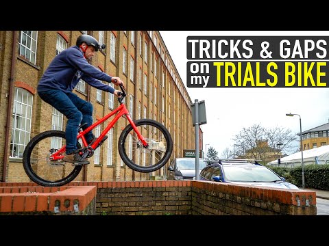 SENDING TRICKS & GAPS ON MY TRIALS BIKE!!