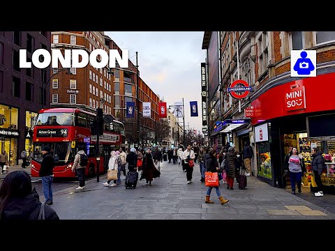 Winter Walk In London 2026 | Oxford Street to Covent Garden | Central London Walking Tour [4K HDR]