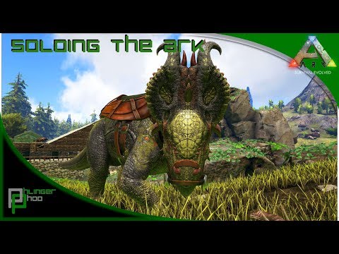 Soloing the Ark S4E32 - Pachyrhinosaurus Taming!