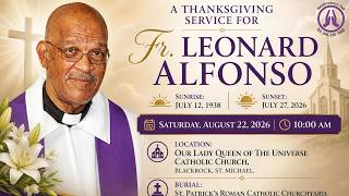 Live Stream of Funeral Service for Fr. Leonard Alfonso