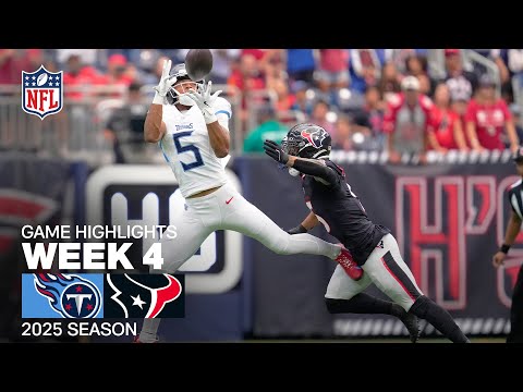 Tennessee Titans vs Houston Texans Game Highlights | NFL 2025 Season Week 4