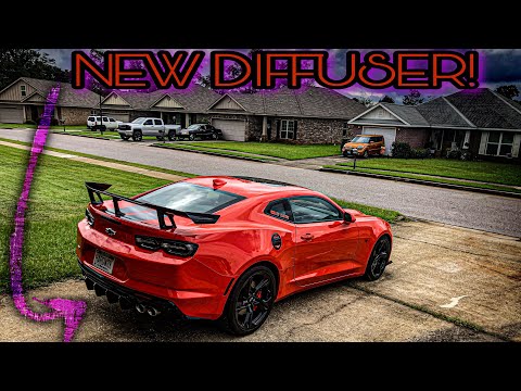 IKON MOTORSPORTS REAR DIFFUSER!!! Camaro SS Rear Diffuser Install!