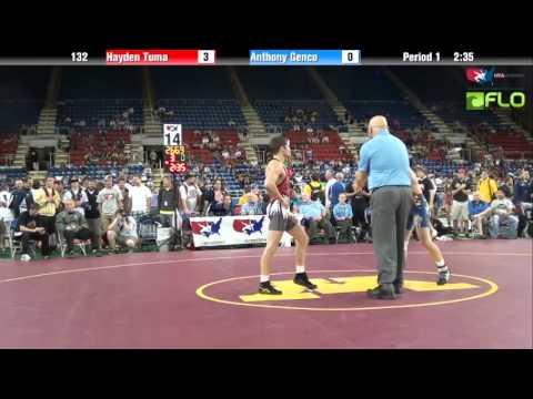 Junior 132 - Hayden Tuma (Idaho) vs. Anthony Genco (Maryland)