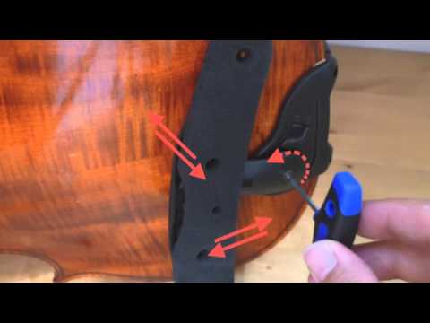 Schulterstütze "Isny" von Wittner mit traditionellem Kinnhalter: Montageanleitung Violine/Viola