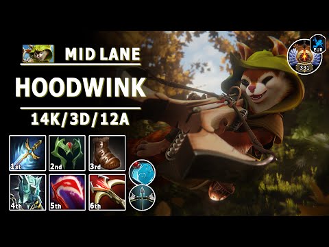 Hoodwink Mid Lane | 7.31b | Pos 2 Hoodwink Play | Dota 2 Immortal Gameplay