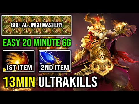 EPIC 13MIN ULTRAKILLS Monkey King Super Jingu Mastery Lifesteal First Item Midas & 21Min GG DotA 2