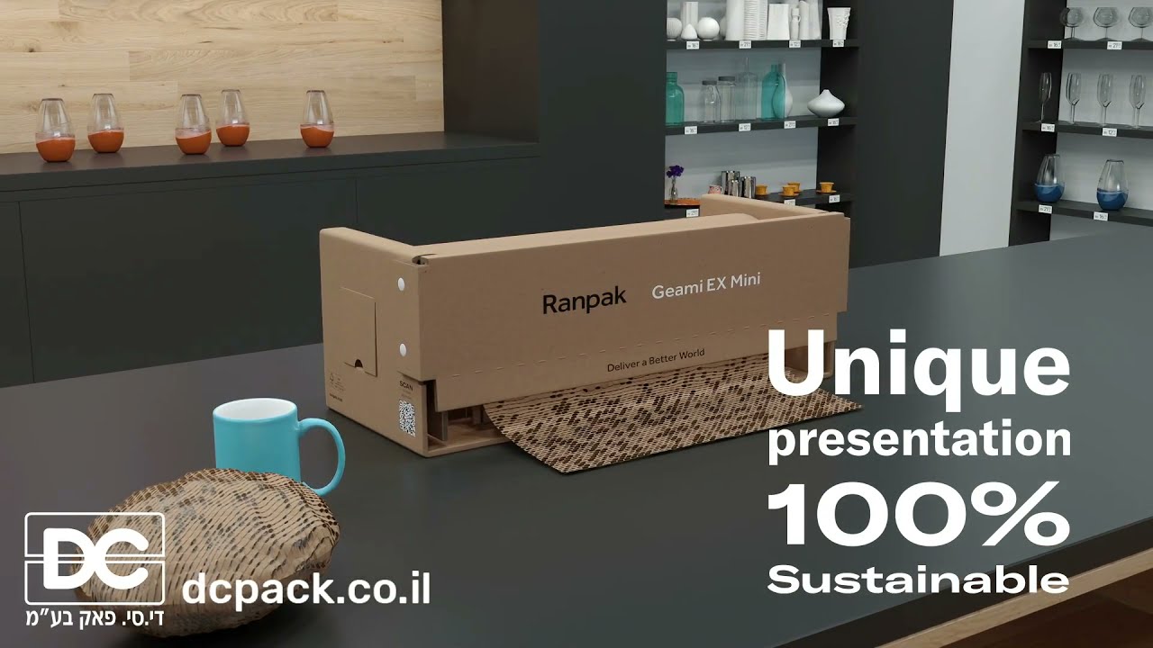 דיספנסר לאריזה בנייר קראפט Ranpak Geami WrapPak Ex-Mini Die-Cut Ex-Mini - תצוגה מקדימה לסרטון YouTube