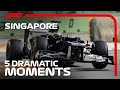 Top 5 Dramatic Moments | Singapore Grand Prix