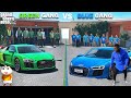 Franklin Blue Gang Vs Shinchan Green Gang Best Audi Challenge In GTA 5 As Phinchan Khinchan GTA 5
