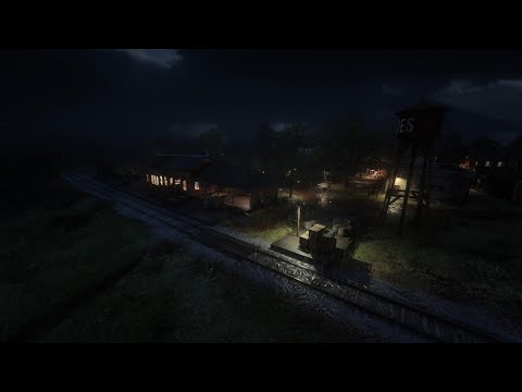 "Stormy Night at the Abandoned Train Depot – Relaxing Rain & Thunder Sounds"