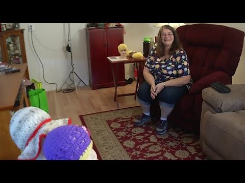 Handmade caps help cancer patients