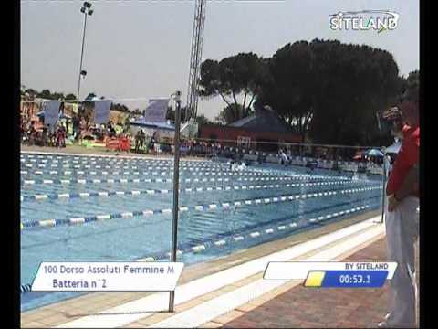 Serie 2 dei 100 Dorso  Assoluti Femmine Master - 11 Memorial Andrea Bettiol