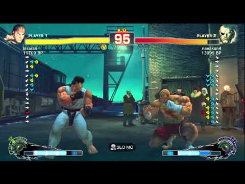kisaran [Ryu] vs nanakun4 [Sagat] SSF4 Japanese Online Ranked Matches - TRUE HIGH-DEF