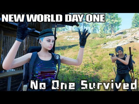 Starting a New World on Day One in Multiplayer | No One Survived Gameplay