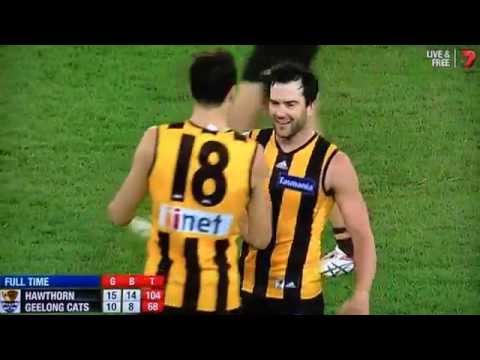 Last 41 seconds Hawthorn vs Geelong Second Qualifying Final 2014