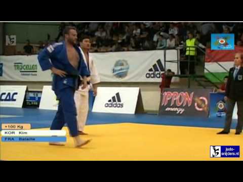 Judo 2013  European Open Budapest: Kim (KOR) - Bataille (FRA) [+100kg]