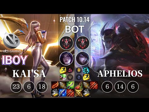 VG iBoy Kai'Sa vs Aphelios Bot - KR Patch 10.14