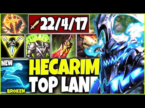 Hecarim Top with new GHOST is literally a GOD 🔥 Best Hecarim Build 🔥 LoL Hecarim Season 10 Gameplay