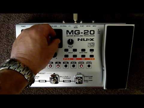 Nux  MG-20 guitar modelling processor review