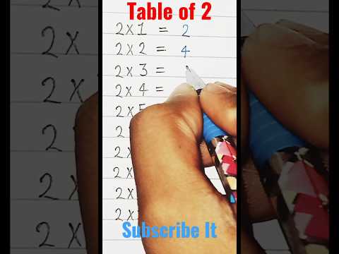 2 ka table  | table trick of 2 | 2 ka table trick | #tables #table #shorts #ytshorts #table2