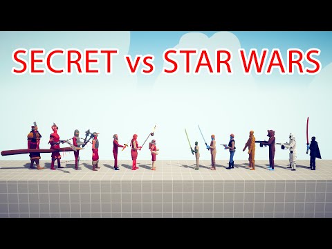 SECRET Team vs STAR WARS Team - Totally Accurate Battle Simulator TABS