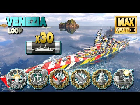 Cruiser Venezia: Minimap aiming works fine - World of Warships