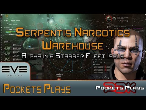 EVE Online: Alpha running a Serpentis Narcotics Warehouse