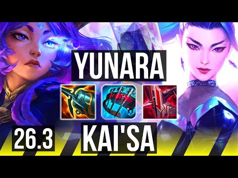 YUNARA & Nautilus vs KAI'SA & Maokai (ADC) | Perfect KDA: 19/0/11, 50K damage | KR Master | 26.3