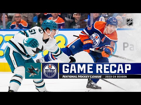 San Jose Sharks vs Edmonton Oilers | April 15, 2024 | Game Highlights | NHL Regular Season