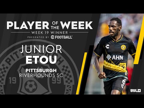 Lead the Pack! ✌️ | Pittsburgh Riverhounds SC's Junior Etou is USL Championship Player of the Week