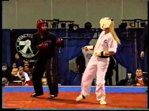 Regina Thompson vs April D' Alessandro 2000 Ocean State Grand Nationals Karate Tournament