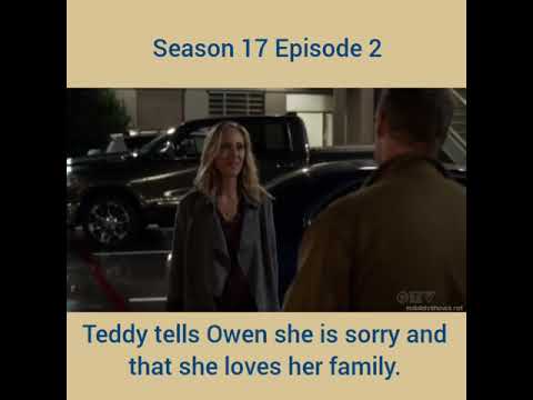 teddy tells owen she is sorry and that she loves her family