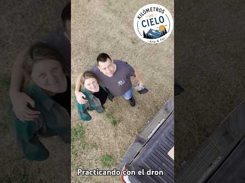 Practicando con el dron en nuestro pueblo Soldini