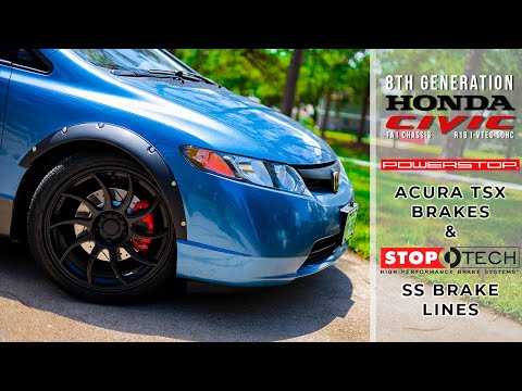A Budget-Friendly Front Brake Upgrade For YOUR 8th Gen Honda Civic | PowerStop | Stop-Tech | Amazon