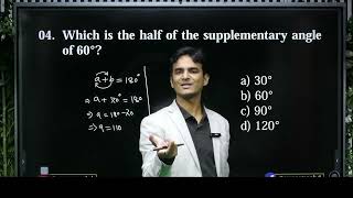 Which is the half of the supplementary angle of 60° ..?