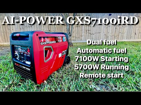 The Brand New A-iPower GXS7100iRD 7100W Dual Fuel Inverter Generator
