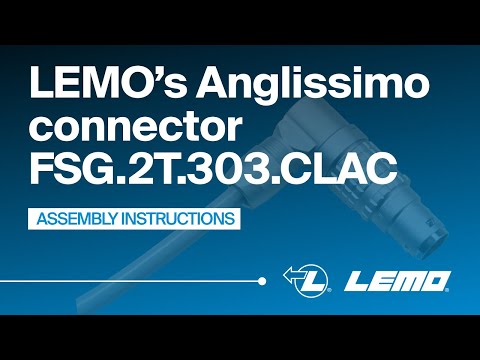 LEMO's ANGLISSIMO series connector assembly - FSG.2T.303.CLAC