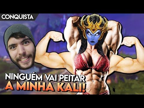 NINGUÉM VAI PEITAR A MINHA KALI DE CRÍTICO! KALI SOLO - Master Ranked Conquista - Smite BR