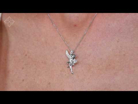 G4088 - PIXIE AQUAMARINE AND DIAMOND STELLATO PENDANT 0.05CT IN 9K WHITE GOLD